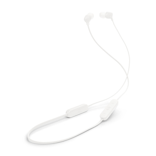 JBL JBLT135BTWHT Bluetoothインナーイヤホン カナル型 IPX4防水 マイク付き3ボタンリモコン ホワイト