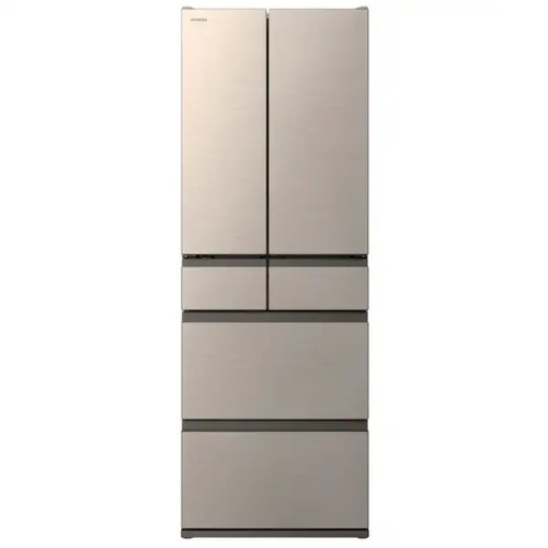 【無料長期間引き受ける】日立 電気冷蔵庫 485L 観音開き 6部屋の入り口 幅65糎 まんなか3段大電気容量封鎖 まるごとチルド R-HWC49Y ゴールド系