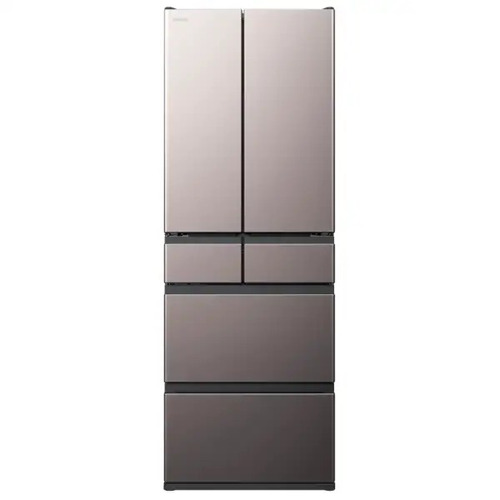 【無料長期間引き受ける】日立 電気冷蔵庫 540L 観音開き 6部屋の入り口 幅65糎 まんなか3段大電気容量封鎖 まるごとチルド R-HWC54Y 薄墨色系