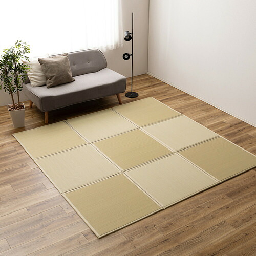 萩原 い草風たためる繋ぎ合わせる畳 綾飾りつけ 9面 約225×225×1.1珊 緑であること