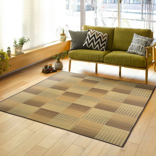 萩原 ふっくらい草引っ敷き クレパス 12粍ウレタン 約180×240糎 ベージュ