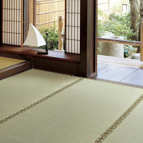 萩原 国産い草引っ敷き 琥珀色 日本の首都間8帖