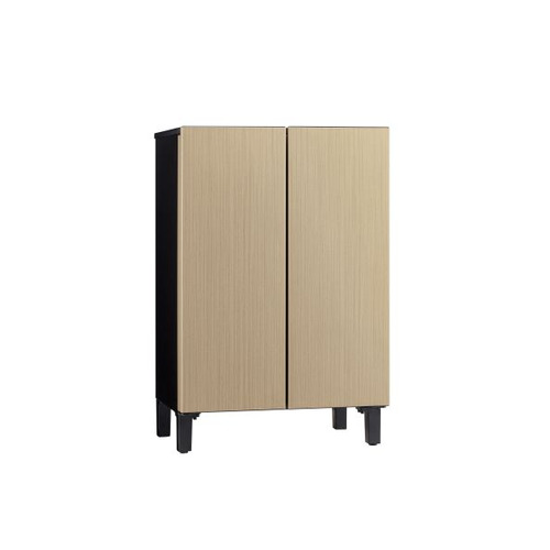 AQUA 電気冷蔵庫 72L 観音開き 2部屋の入り口 幅60糎 インバーターコンプレッサー積み上げる 静音パウダーコンパクト腹積もり AQR-FD7B(C) グレージュウッド
