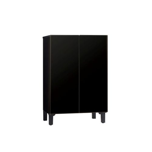 AQUA 電気冷蔵庫 72L 観音開き 2部屋の入り口 幅60糎 インバーターコンプレッサー積み上げる 静音パウダーコンパクト腹積もり AQR-FD7B(K) 引っ敷き黒いこと