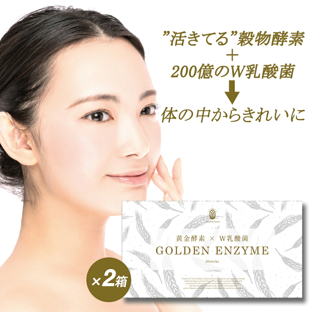 酵素ドリンク 酵素 乳酸菌 粉末 GOLDEN ENZYME ゴールデンエンザイム 2箱セット サプリメント サプリ 酵素ダイエット 酵素パウダー 酵素サプリメント 酵素ジュース 麹菌 ダイエット ドリンク 穀物酵素 納豆キナーゼ セット 健康 ダイエット食品 置き換え 送料無料 point対象