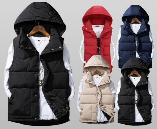 注文割引 メンズベスト 中綿ベスト 中綿ベスト ジャケット 大きいサイズ カジュアル 男女共用 コート 防寒服 冬 秋 アウター ペアルック ダウン ベスト フード付き ベスト メンズ ジャケット Www Solidarite Numerique Fr