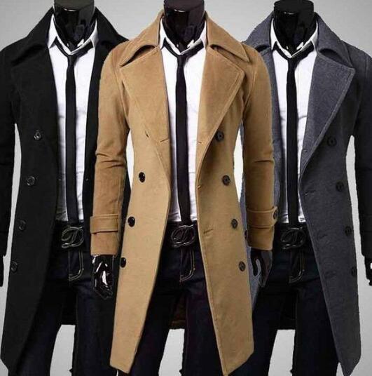 楽天市場 春秋メンズトレンチコート スプリングコート 定番通勤アウター スリム ツイード素材 ロング丈 フォーマル2b 冠婚葬祭 ベーシックコート Yamadasyouji