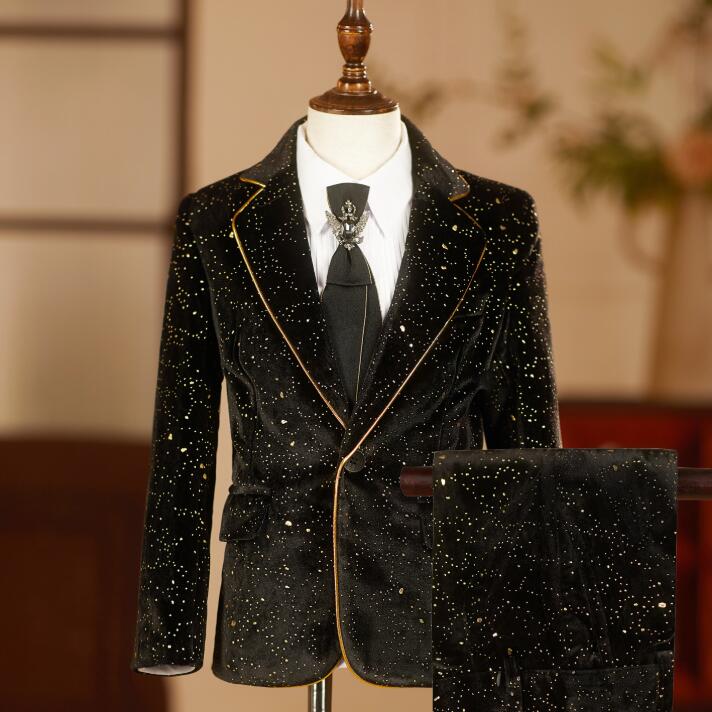 御前上等なお坊っちゃん背広書き割り 成人男性服 ちびっ子 ピーズ付き添い人 キラキラ ブラックタイ上衣+ズボン下 歳月冬 キッズ ちびっ子背広 3点/4点書き割り 洋琴 告げ知らせる会 掻き鳴らす会 上演服 卒式 コーラス倶楽部服 お坊っちゃん 華燭の典 礼服 寄り合い御召しもの 成人男性服