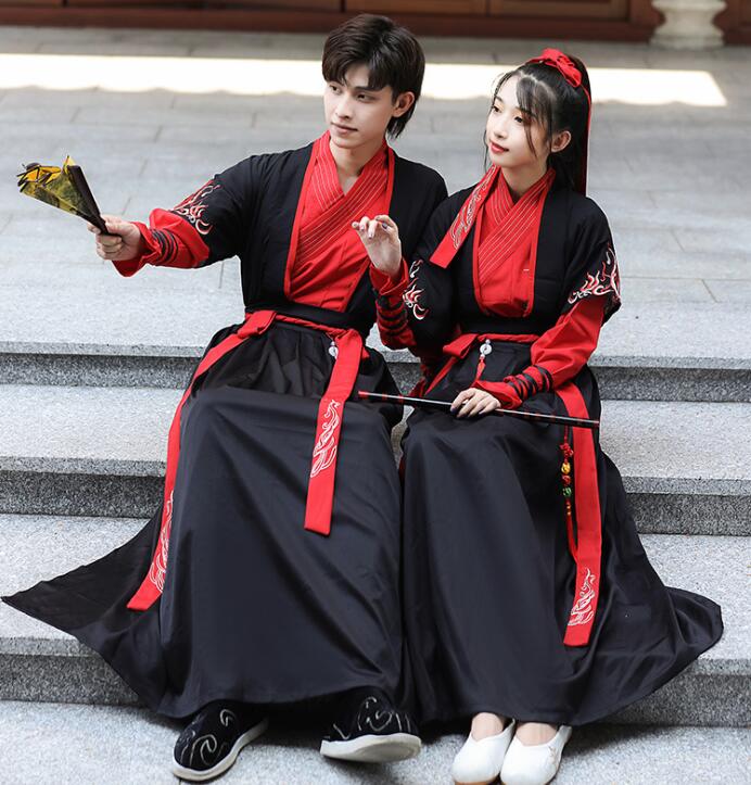 コスプレ チャイナ服 メンズ レディース 漢服 中華服 ハロウイングラデーション 中華コスプレ衣装 新作 長袖 ベスト 長袖トップス スカート 点セット 女性用 男性用 カンフー衣装 華流コスチューム 仮装 変装 ハロウィーン イベント 学園祭 チャイナドレス 写真撮影