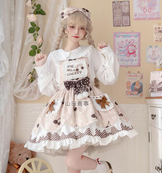 キャバースカート ロリータワンピース キャミソールドレス/可愛い ロリータ服  コスプレ 長袖シャツ/半袖シャツ対応か リボン付き　 膝丈ワンピース 発表会 文化祭 学園祭 撮影衣装 パーティードレス 萌え萌え グリーン 新作  lolitaワンピース S M L XL