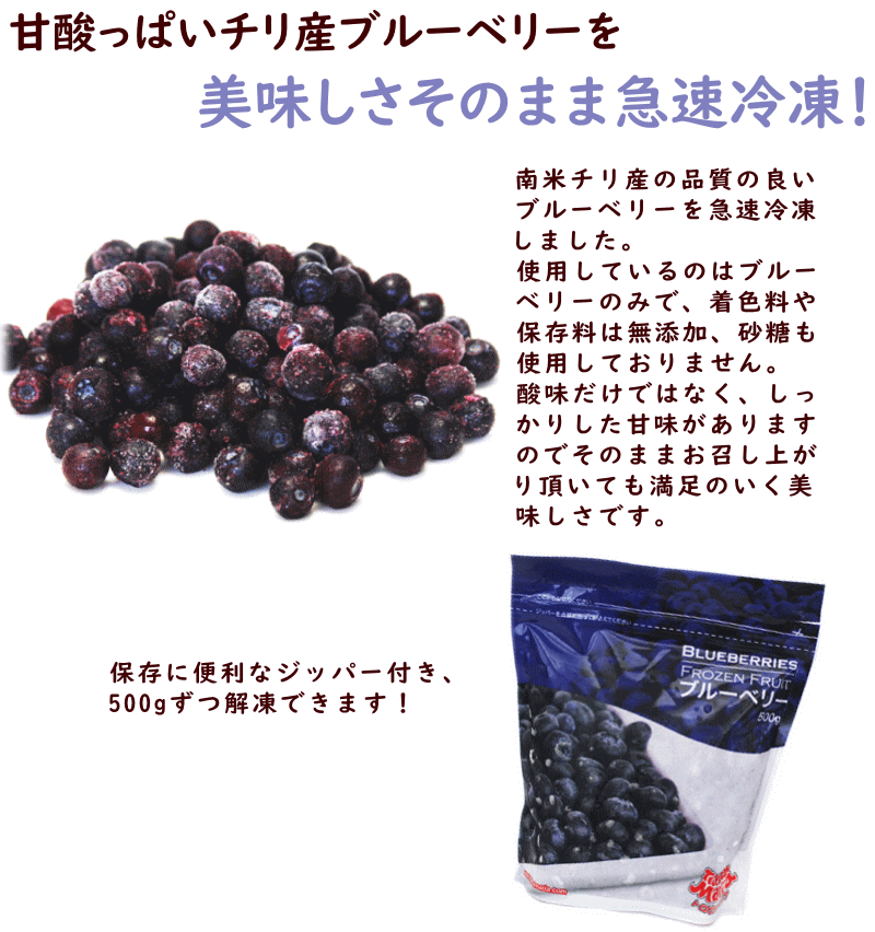 楽天市場 冷凍フルーツ 業務用 冷凍ブルーベリー 送料無料 冷凍ブルーベリー1kg 500g 2袋 冷凍 ブルーベリー トロピカルマリア スムージー ジュース 山形ふるさと食品館楽天市場店