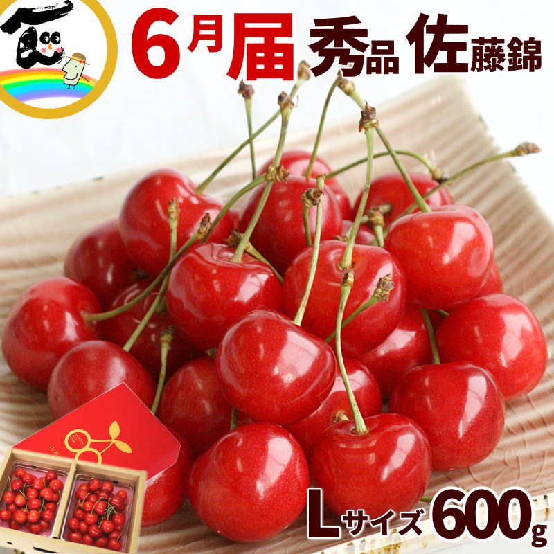 さくらんぼ 山形産さくらんぼ 佐藤錦 600g （300g×2P） L～2Lサイズ 秀品 バラ詰