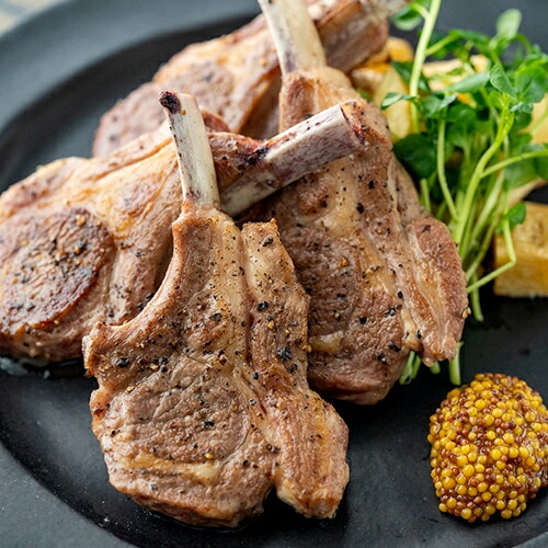 楽天市場 ラムチョップ 骨付きステーキ肉 8本入り 約640g なみかた羊肉店 生産者直送 送料無料 山形直送計画 南オーストラリア産 フレンチ 高タンパク 低カロリー 山形直送計画 楽天市場店