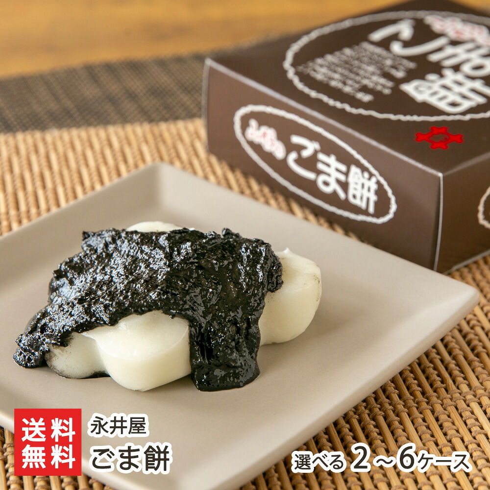 ごま餅 2ケース ～ 6ケース 永井屋 和菓子 茶菓子 おやつ お茶うけ ティータイム モチ もち 胡麻 ゴマ 山形県 生産者直送 お取り寄せ ギフト プレゼント 贈り物 送料無料 お歳暮