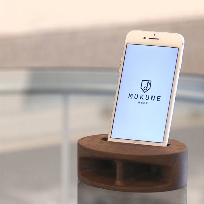 楽天市場】【名入れ】iPhone用木製無電源スピーカー「MUKUNE