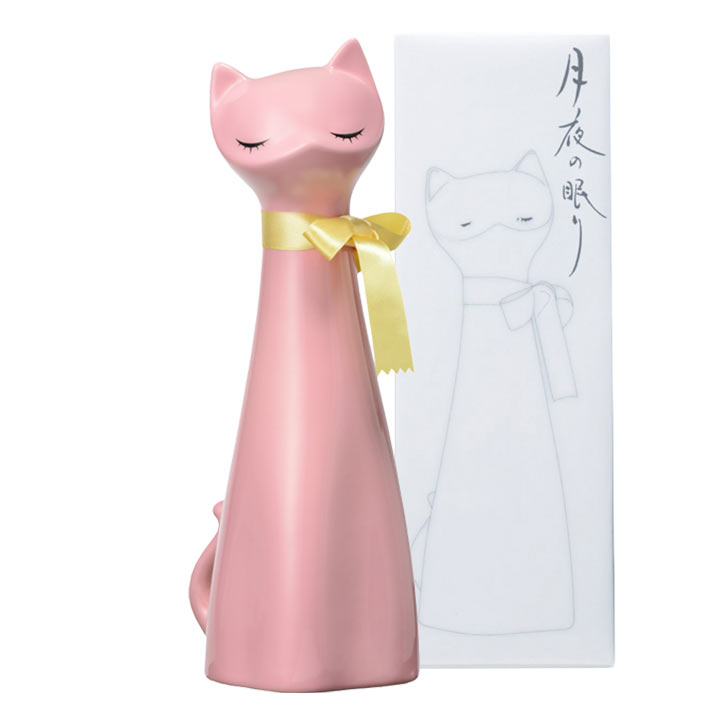 御中元 夏ギフト ねこ 日本酒 千代寿 純米 月夜の眠り 桃猫