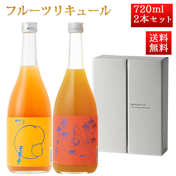 母の日 ギフト 楯の川 BARヨー子 フルーツ リキュール 720ml 2本セット モモ子（ももさくらんぼ）と マンゴー 楯野川 山形県酒田市 山形 お酒