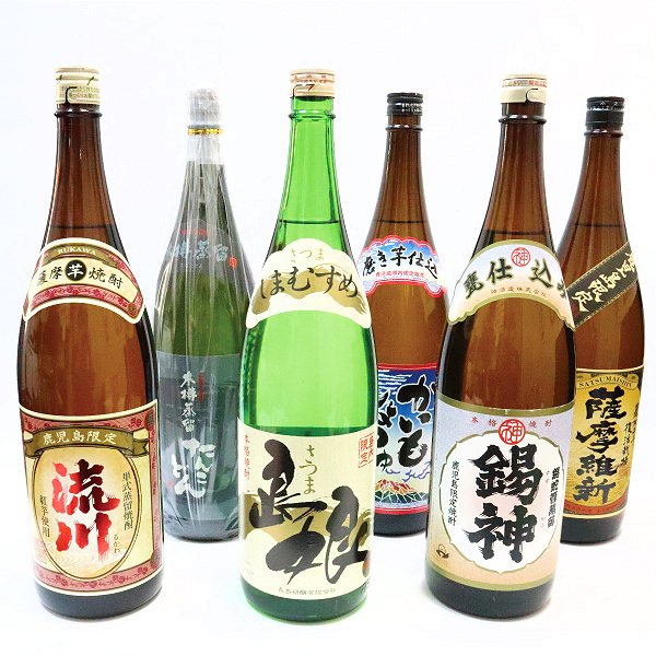 楽天市場】おすすめ鹿児島焼酎セット【A】飲み比べ1800ml× 6本