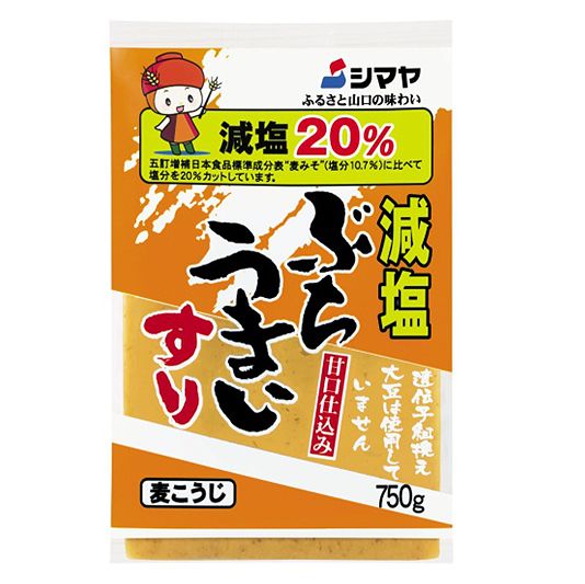 楽天市場 山口県 周南市都町 シマヤ 麦みそ ぶちうまい粒500g やまぐち開盛堂