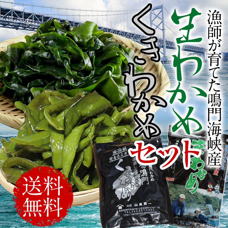 楽天市場 生産者から直送 新商品 セットでお得 生わかめ 茎ワカメ2種セット 詰め合わせ鳴門産 ネコポス便送料無料 御中元ギフト 国産 免疫力 美味しいもの 茎わかめ ミネラル わかめ プレゼント わかめのやまはた山畠海産