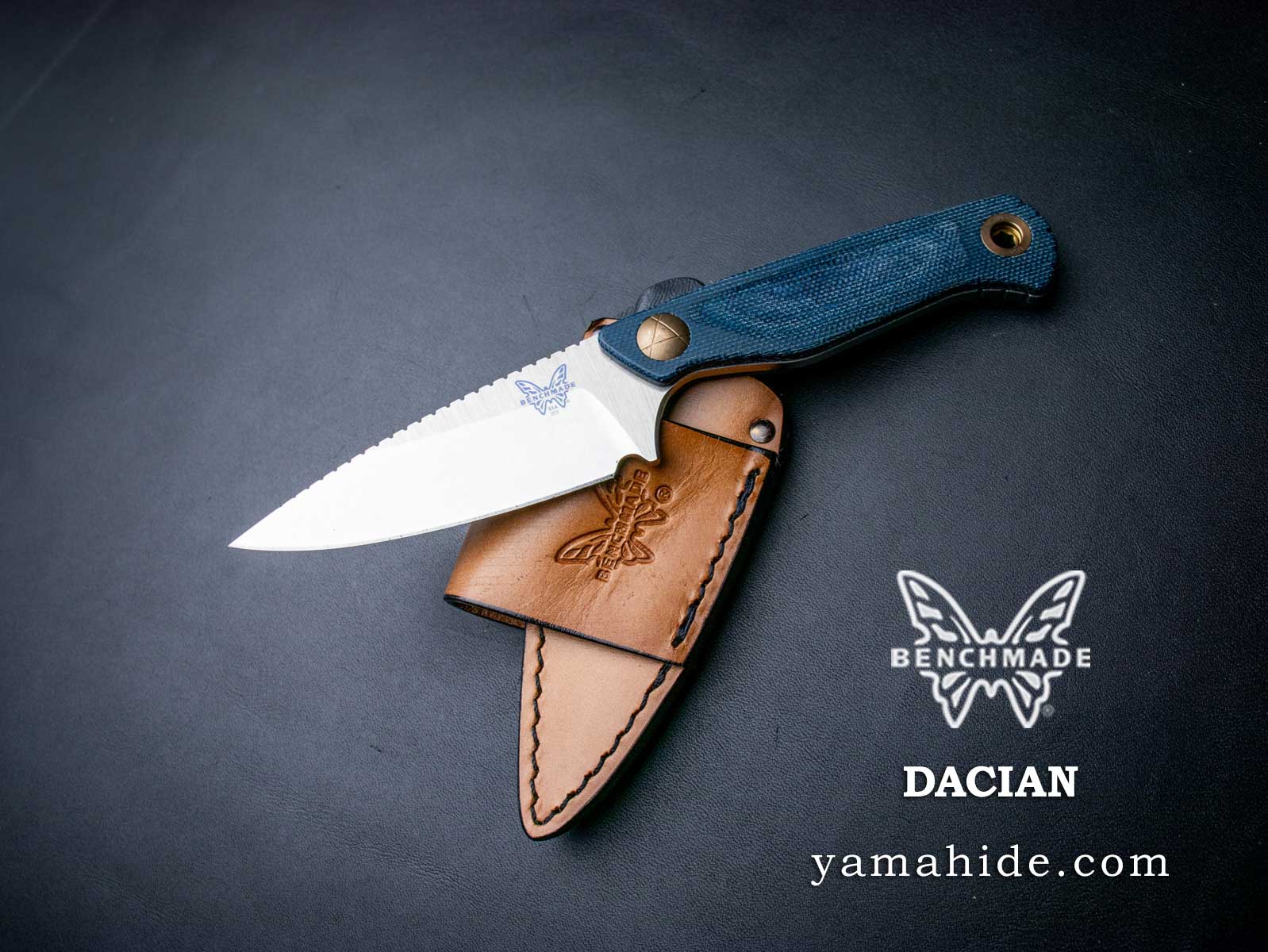 ベンチメイド ダキアン ブルーデニムマイカルタ BENCHMADE DACIAN BLUE DENIM MICARTA 203-04
