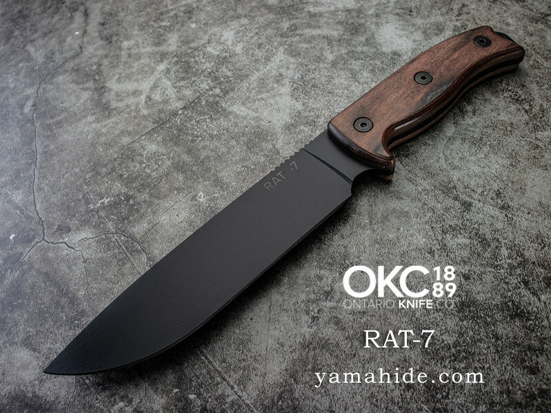 オンタリオ ラット7 1075炭素鋼 ウッドハンドル ONTARIO RAT-7 ON8651