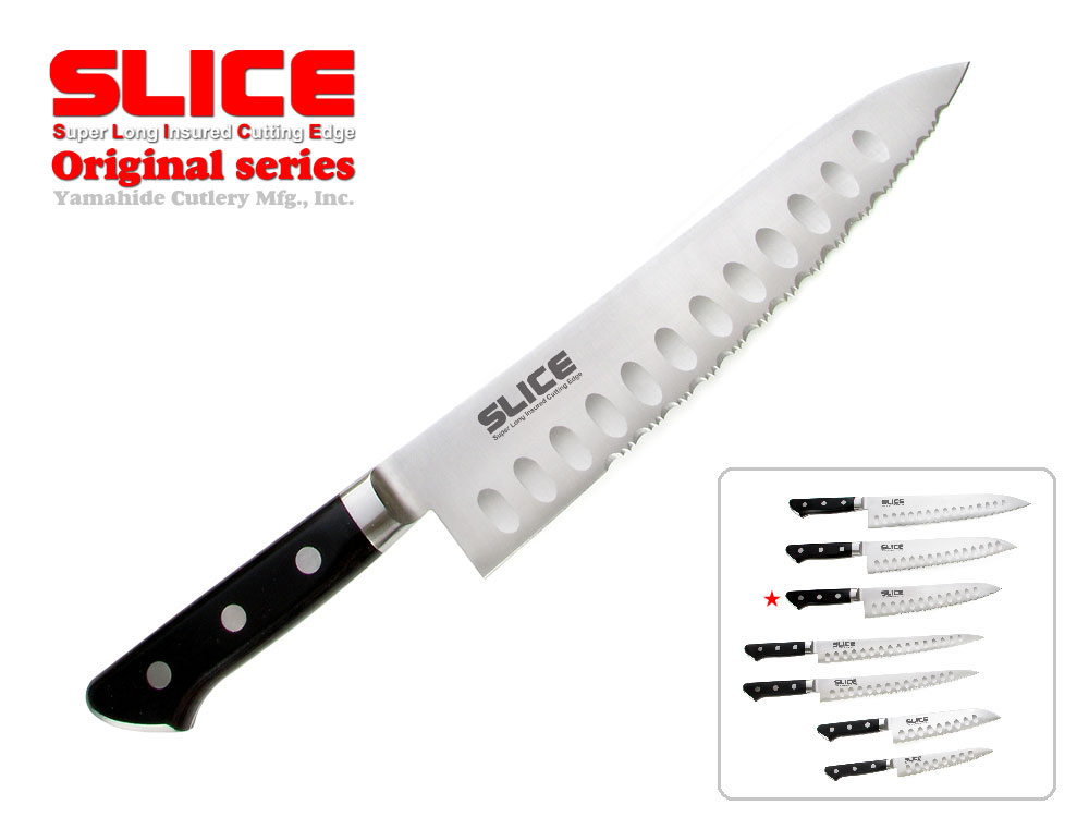 SLICE ブランド庖丁　スライス波刃　牛刀　210mm