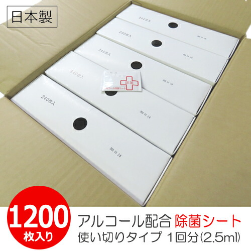 気狂い水除菌腰掛け 使い切り持ちはこぶ用 1200枚入り口・入口 個荷造り【1枚×1200袋】除菌情の籠もったティッシュ 手・指の汚れた状態、バイ菌をしっかり除菌 気狂い水組みあわせる除菌腰掛け 日本製