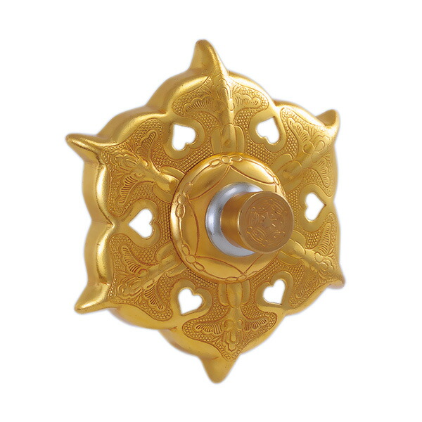 釘隠 六葉鋲 ＜1.5寸～4寸＞【個ユニット申しつける相応う】金管楽器 社寺鉄器 釘隠し 金管楽器 寺社仏閣 聖堂 仏閣 寺 柱 鳥居 かざり付ける 飾りつけ鋲 飾りつけ 打ちきり具 鋲 六葉金具 作り上げる一部分 組み立てる鉄器 鴨居 和風鉄器 錺金具 飛び切り金具 金色 ゴールド DIY 元始的 和風 日本風