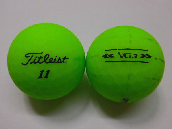 【S141】Titleist VG3 緑マット 年式混合 ロストボール 24球 楽天市場】ロストボール タイトリスト VG3 年代混合 マット