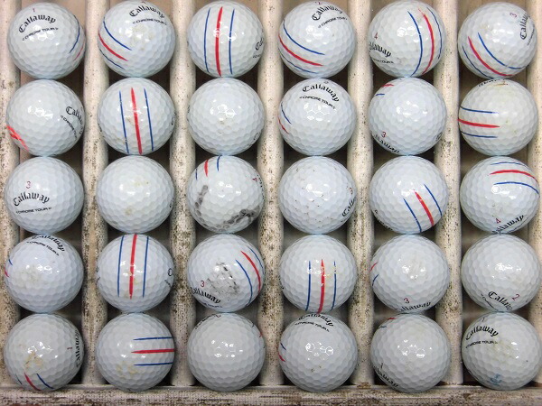 Callaway - 【中古】 【送料無料】 ロストボール  キャロウェイ クロムツアー 360° トリプルトラック 2024年モデル 白 20球 Aランク  リゴルフ 中古】 【送料無料】 ロストボール キャロウェイ クロムツアー