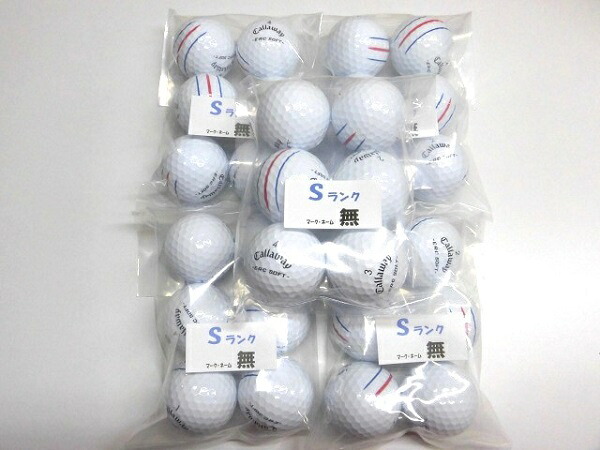 【Ｓ位置付ける】Callaway ERCSOFT 2025年 TRIPLE TRACK 白いこと ３０球【目じるし・名まえ無】【中古】ロストどんぶり鉢 ゴルフどんぶり鉢 ＥＲＣホンブルグ帽 トリプル貨物自動車 キャロウェイ【貨物輸送無料】 スポーツ・アウトドア-ボール