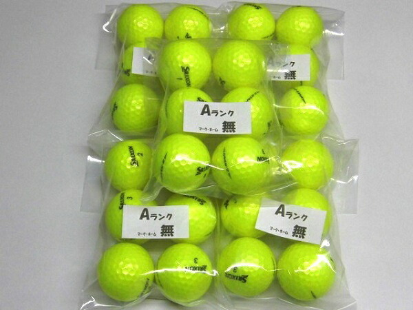 【Ａランク】SRIXON Z-STAR　2025年　プレミアムパッションイエロー　３０球【マーク・ネーム無】【中古】ロストボール　ゴルフボール　スリクソン　ゼットスター【送料無料】