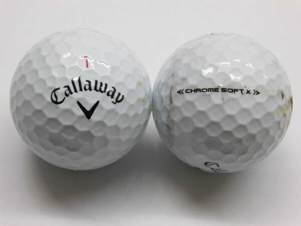 Callaway - 【中古】 【送料無料】 ロストボール キャロウェイ クロムソフト X トリプルトラック ホワイト 2022年モデル 20球 Aランク リゴルフ 838・ロストボール キャロウェイ クロムソフト系 トリプル