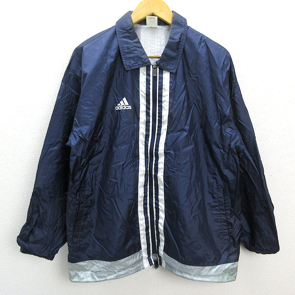 【345】90年代adidasウォームアップジャケット刺繍ロゴリバーシブルテック 345】90年代adidasウォームアップジャケット刺繍ロゴ