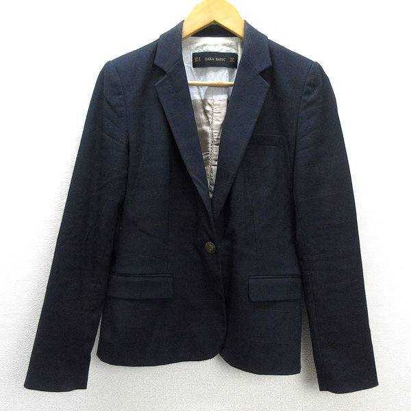 楽天市場】新品同様【中古】ザラ ZARA BASIC テーラード