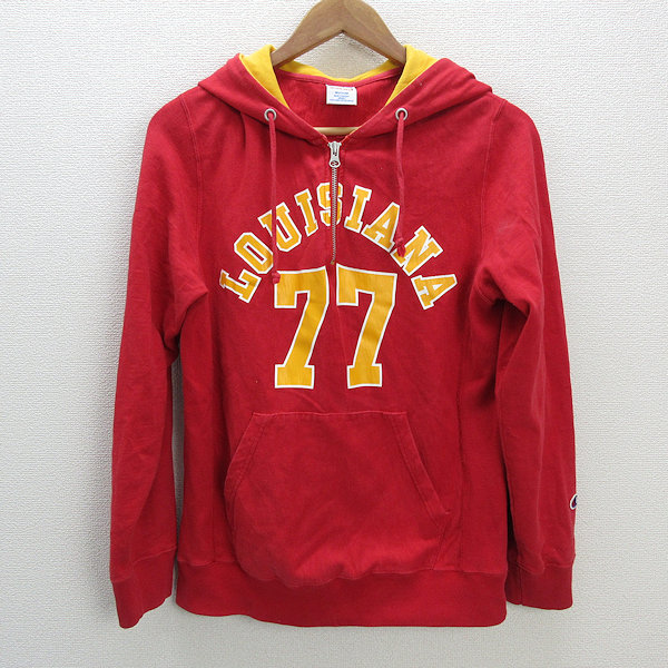 60sヴィンテージ 赤色 Champion PENN FROSH ハーフジップM 60s