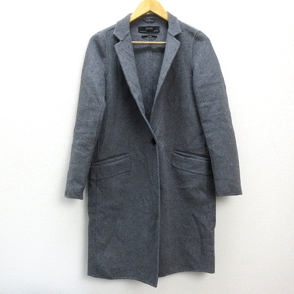楽天市場】n□ザラ/ZARA ダブルボタン ウールチェスターコート