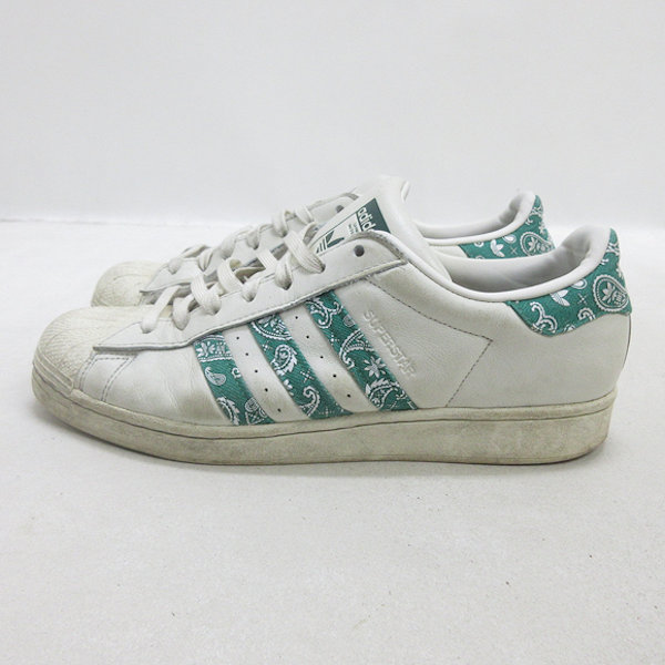 01 adidas スーパースター 白蛇 US8.5 新品 adidas - 1995 adidas スーパースター 黒×白 金ベロ US8 新品の通販 by