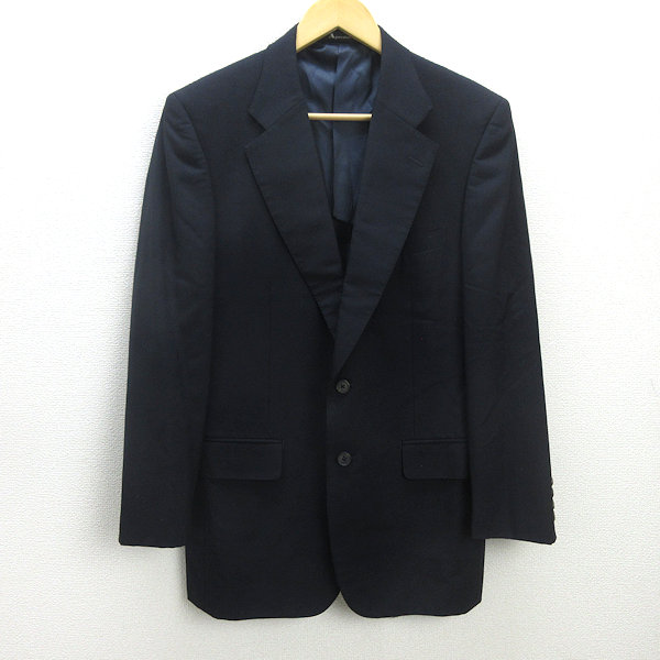 美品 Aquascutum テーラードジャケットカシミヤ 88A3 ヘリンボーン Aquascutumアクアスキュータム カシミア ヘリンボーン ジャケット