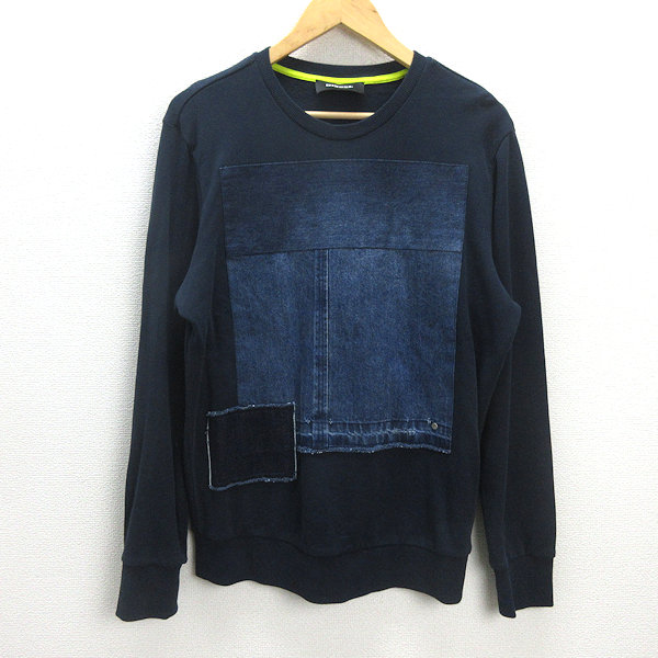 美品/ DIESEL ディーゼル トラックデニム スウェット トレーナー DIESEL - DIESEL トラックデニム トレーナーの通販 by ri