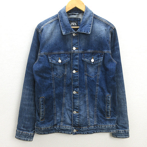 ZARA Gジャン　S 楽天市場】k□ザラ/ZARA ウィメンズ USED加工 デニムジャケット