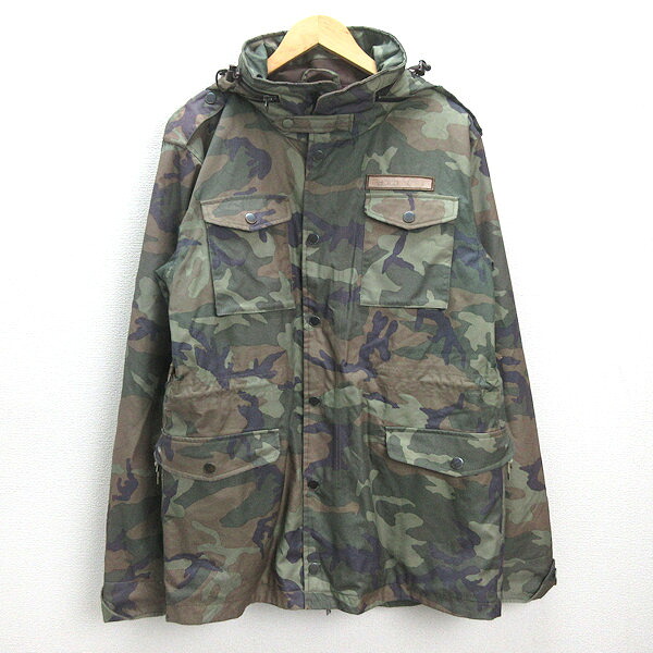 Q■ホールデン/HOLDEN 家鴨柄 スノーボード上衣■擬装【メンズM】MENS/100【中古】
