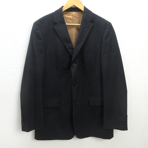 HUGO BOSS テーラードジャケット LLサイズ ブラウン ストライプ 楽天市場】古着 ヒューゴボス HUGO BOSS テーラードジャケット