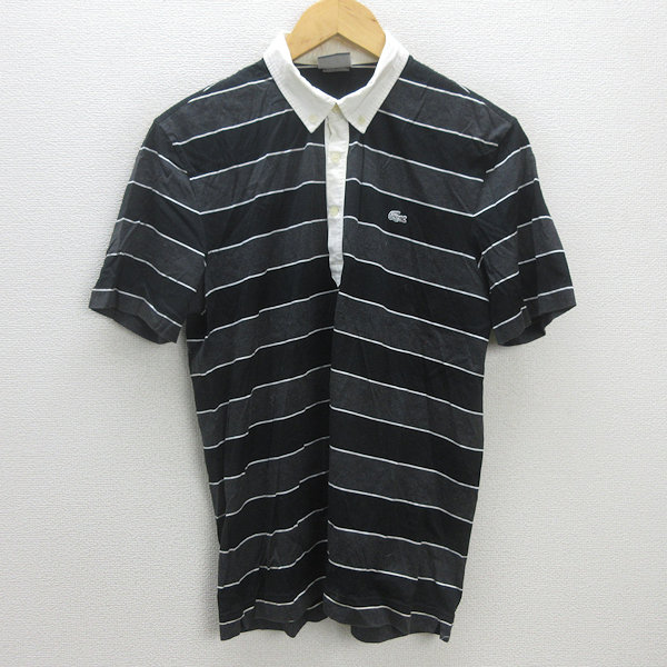 ✨希少✨美品✨ A.P.C×LACOSTE別注　ボーダー　ポロシャツ　ロゴ刺繍 LACOSTE ポロシャツ ポロ 「WOMEN」「別注」LACOSTE / ボーダー