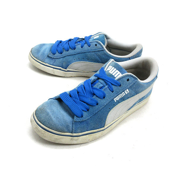 楽天市場 X 22cm プーマ Puma ローカット スエードスニーカー 水色ladies 129 中古 マニライズ