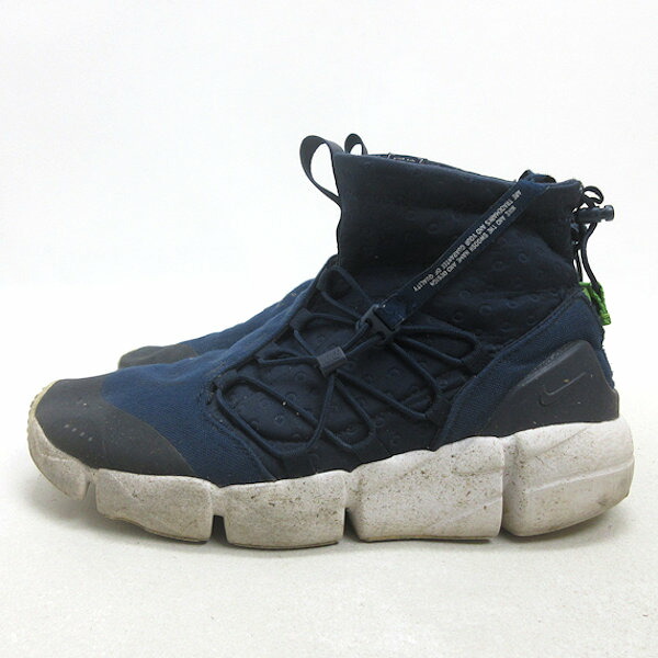 Q■【26.5cm】ナイキ/NIKEエアフットスケープ ミッド AIR FOOTSCAPE MID UTILITYランニングシューズ■紺MENS/9【中古】