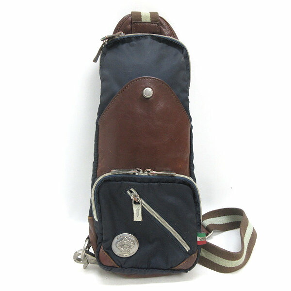 希少美品✨ Orobianco オロビアンコ ウエストバッグ 編込 リモンタ製 Orobianco ボディバッグ ショルダーバッグ ウェストバッグ