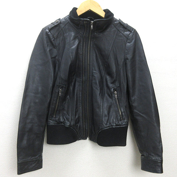楽天市場】【中古】ZARA×RHUIGI レザージャケット ブラック