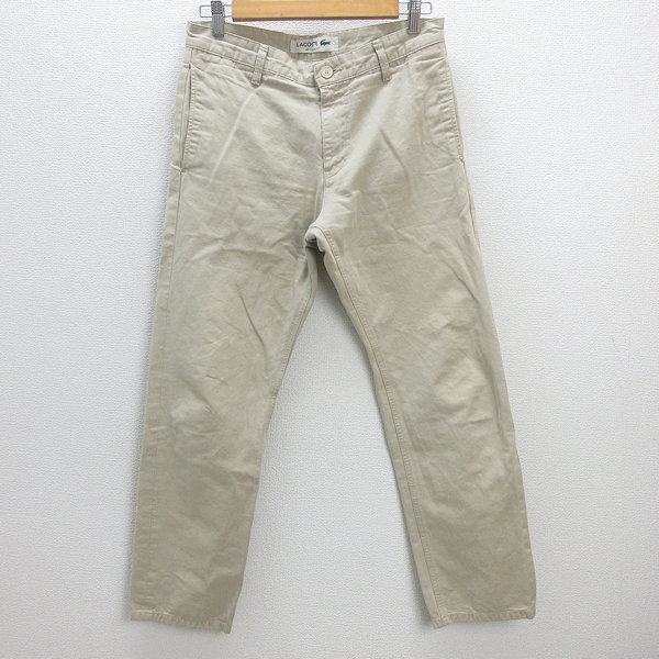 楽天市場】LACOSTE ラコステ パンツ サイズ:40 コットン リネン